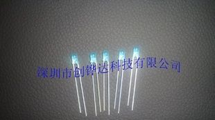 发光二极管LED3mm蓝发雾状蓝色灯