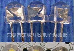 5MM草帽暖白光，大芯片草帽暖白光LED灯珠，LED低光衰草帽白光