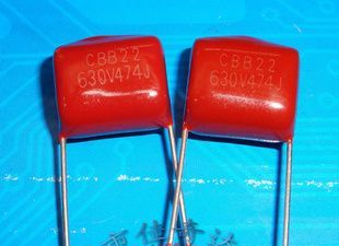 现货供应金属化薄膜电容 CBB电容 CBB22 630V474J 0.47UF/630V