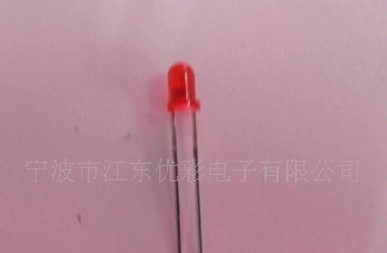 3mm红发红长脚高亮led指示灯发光二极管