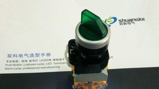 上海双科带灯选择开关LAY50-22D-11XD 旋钮