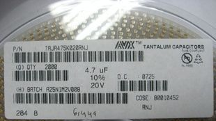 AVX KEMET钽电容1206 0.47UF 35V原装现货