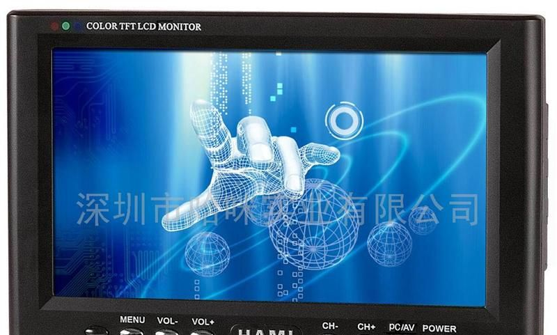 现货供应7寸小显示器 7寸液晶显示器 7寸工业显示器厂家
