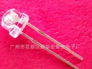 封装厂直销高亮LED/F5草帽正白灯发光二极管/广州