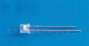 5mm红与黄平头双色led发光二极管