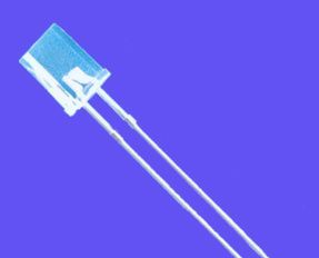 2*5*7透明 白发蓝LED/LED蓝灯 方形