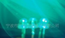 5mm草帽白发绿高亮短脚LED指示灯 发光二极管 灯泡