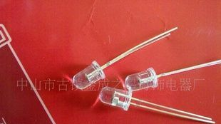 厂家供应F5MM圆头聚光七彩慢闪LED发光二极管