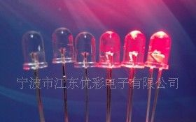 5mm鼠标红长脚led指示灯 发光二极管 信号灯 交通灯
