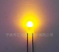 3mm黄发黄长脚高亮led指示灯 发光二极管