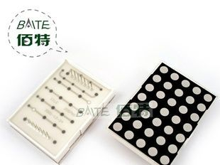 2.0寸 5x7 优质 LED点阵 超高亮红 列共阴