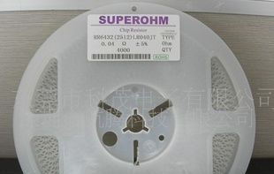 大功率超低阻贴片合金电阻器 2W 0.04R 1% RR6432(2512)LR040FT