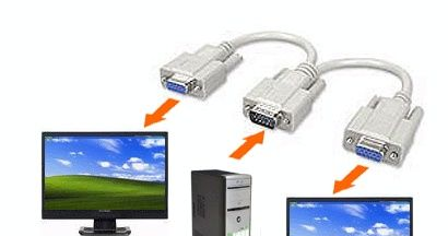 VGA一分二线 VGA线一公转两母