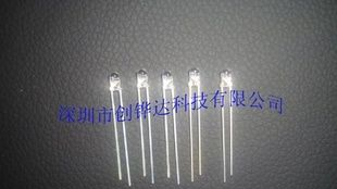 发光二极管LED3mm白发透明纯绿灯