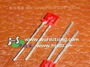 直插方形LED指示灯 1X3X4 红发红