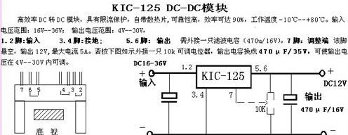 全新DC-DC电源模块KIC-125