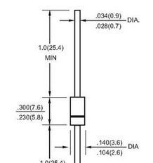 二极管，1N5399,1.5A/1000V,DO-15,整流二极管