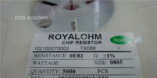 厚声贴片电阻0805 1% 0.82R