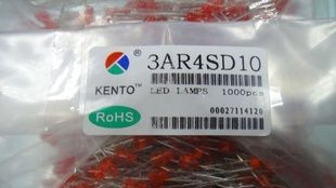 Φ 3高红长脚发光二极管LED