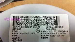 热卖VISHAY原装TVS瞬变SMCJ12A-E3/57T