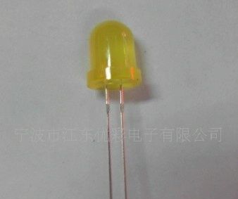 5mm黄发黄短脚高亮led指示灯 发光二极管