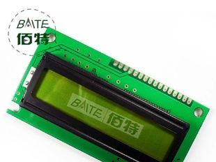 1602E 黄绿屏 字符型液晶 厂家直销
