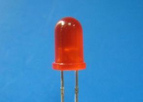 圆头5MM长脚红发红高亮LED