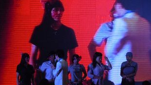 5月26日 南京国际会议中心 led显示屏租赁现场