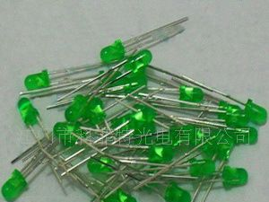 F3圆头高亮绿光（LED）发光二极管