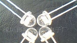 F5钢盔型红色led发光管