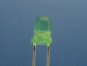3MM圆头绿发绿光LED二极管 普亮F3绿色发光管生产厂家