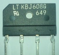 实物拍摄)厂家供应整流桥系列KBJ608 扁桥排桥