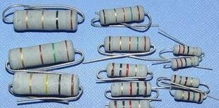氧化膜电阻1W 1E 1W-1R 5%  一系列直插电阻
