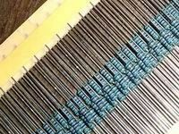 金属膜电阻 直插 1/4W 色环电阻 1R至1M