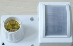 感应灯座 红外线感应 人体感应 E27贴壁灯座