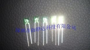 发光二极管3.4x1.2x4方形绿发透明黄绿灯