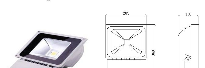led投光灯 户外射灯 IP65防水防潮抗震 超亮超省电节能