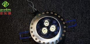 新款镀金表面4W正白色LED天花灯