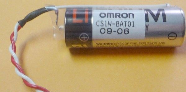 供应 OMRON 锂电池 (ER17500V/3.6V) 带插头 CS1W-BAT01