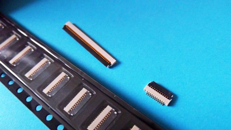 供应FPC0.5间距1.2高双面接触,无锁 超薄连接器