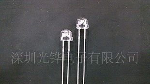 φΦF5mm发光管LED高亮长脚草帽白发绿色指示灯