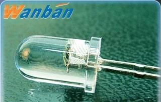 5MM短脚有边白灯二极管