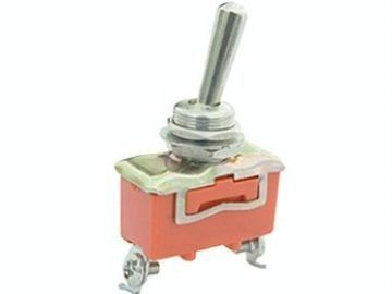 SPST塑胶料橙色M12安装孔钮子开关 YW2-605