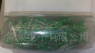 LED发光二极管 3mm 绿发绿 无边普亮 23/K