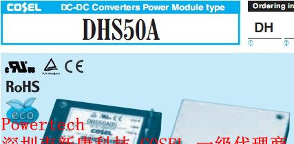 供应COSEL科索DC/DC电源模块DHS50A05