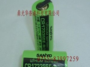 供应 SANYO三洋 CR17335SE-R(3V) PLC工控电池 带焊脚