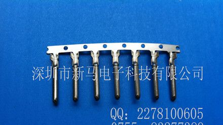 供应2.35八字尾端子、8字尾插头端子铜管、2.35公端母端圆管