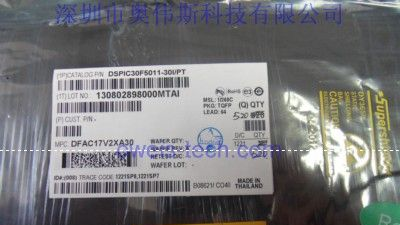 供应 DSPIC30F5011-30I/PT MICROCHIP单片机 微芯单片机
