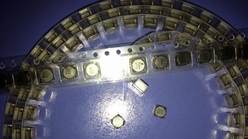 代理：奇立新 贴片功率电感 4D28 33UH 0.6A 5*5*3mm 2K/盘