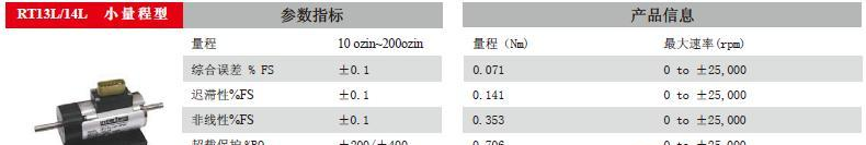 【超小量程】（ RT14L）+【非接触式动态扭矩传感器】